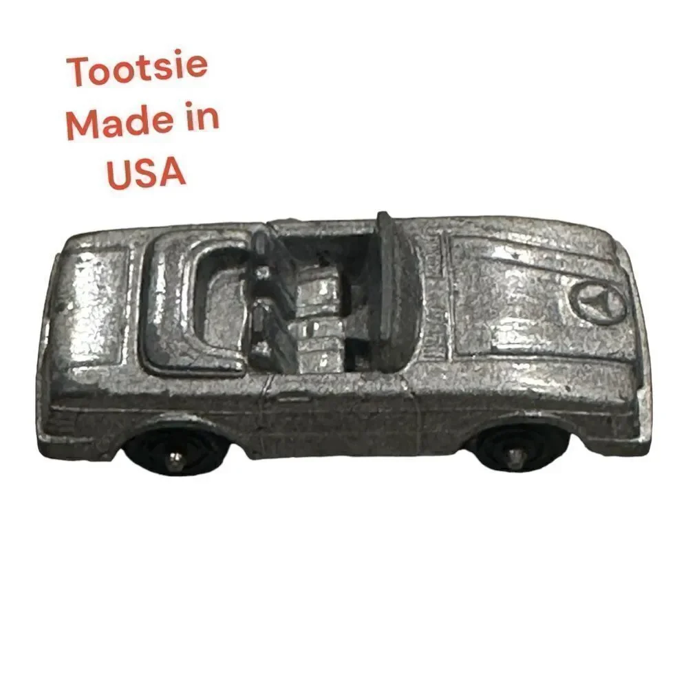 Vintage Tootsietoy Silver Car Mercedes Benz